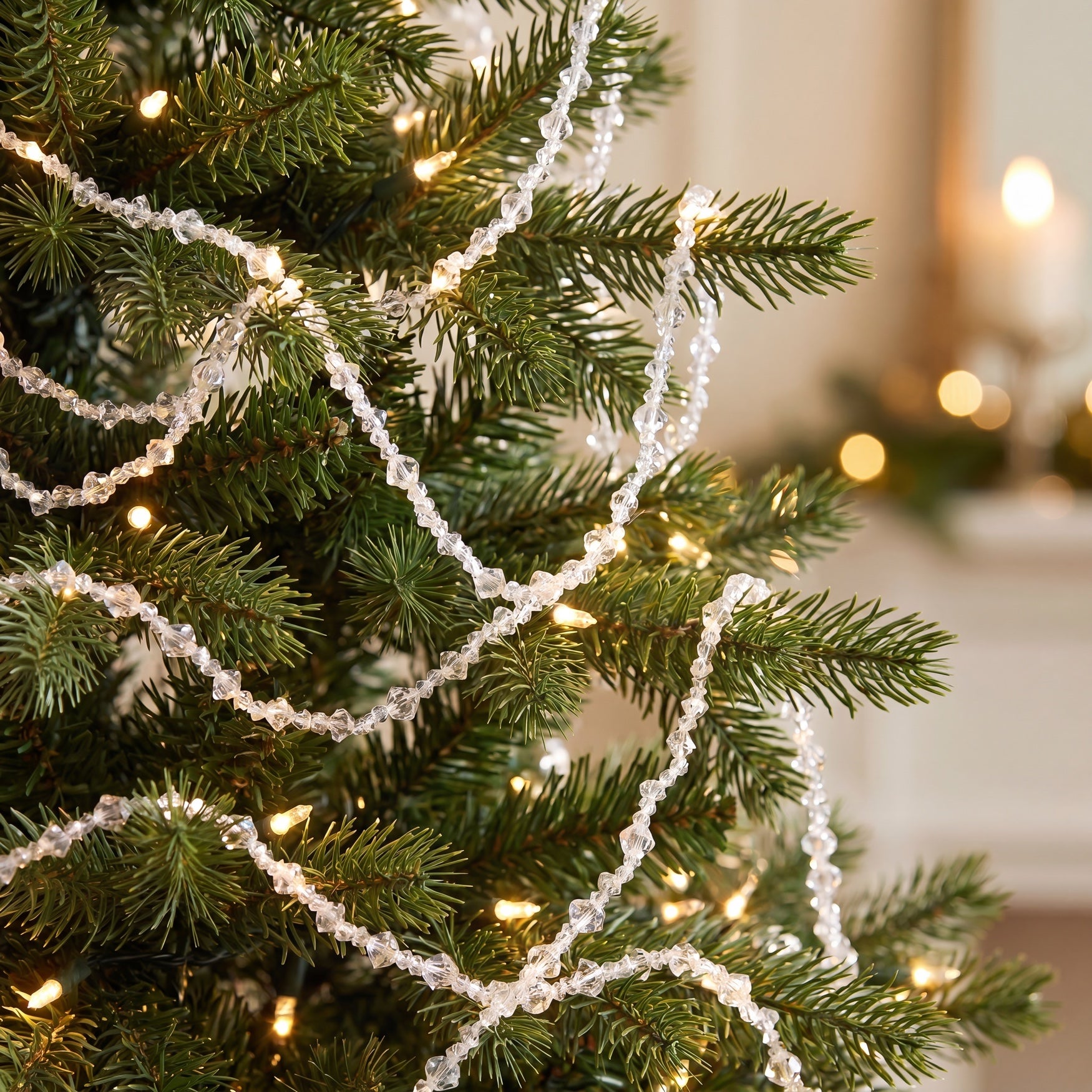 9 Ft. LED Beaded Garland, Set of 2 image number 1