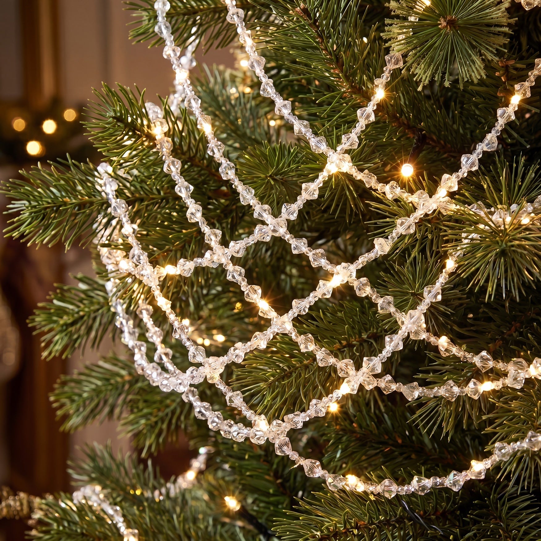 9 Ft. LED Beaded Garland, Set of 2 image number 2