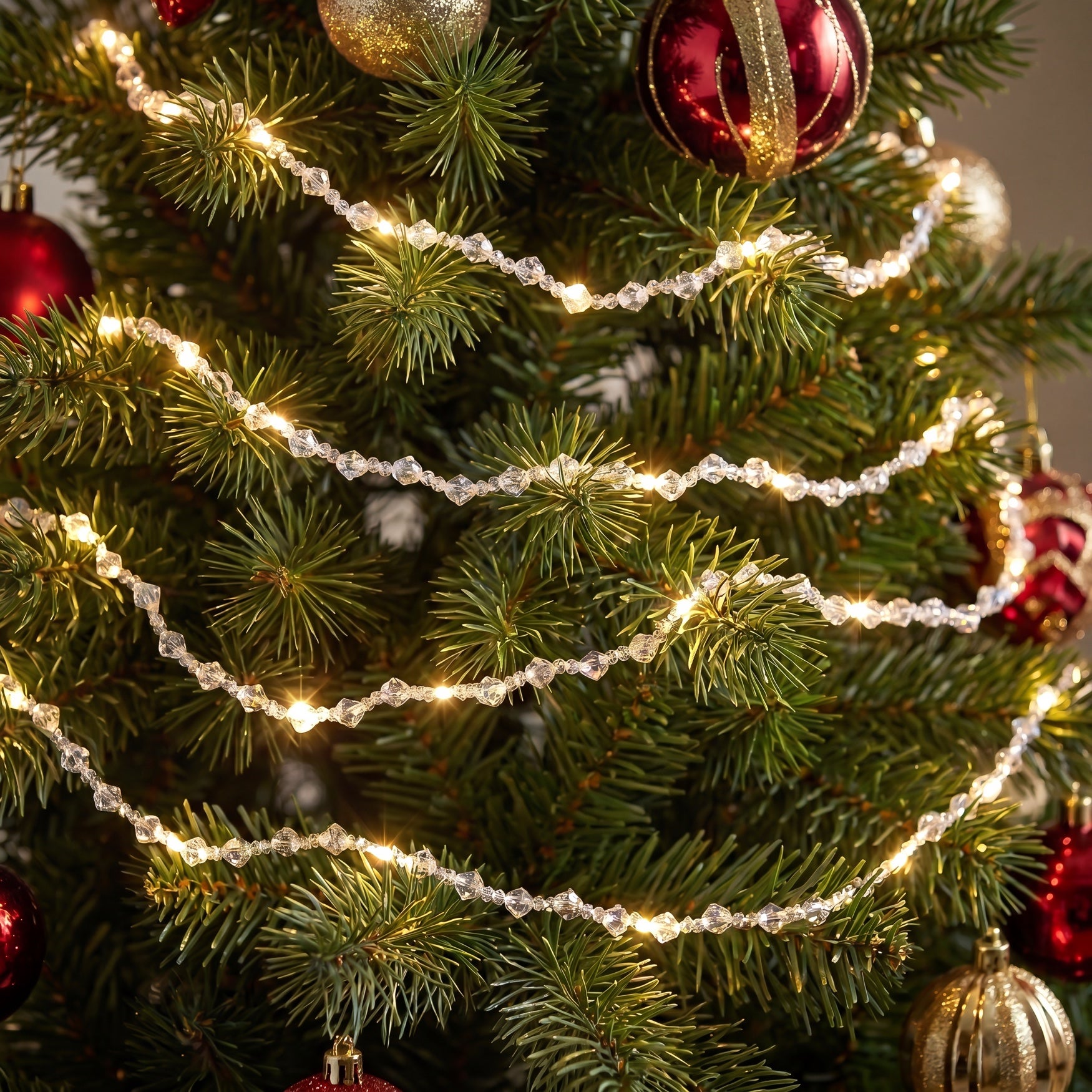 9 Ft. LED Beaded Garland, Set of 2 image number 3