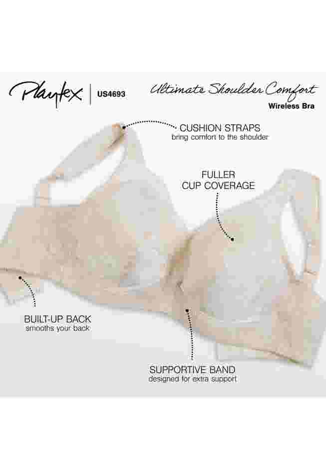 Playtex® 18 Hour Ultimate Shoulder Comfort Wireless Bra 4693 image number 4