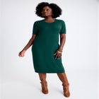 Cable Knit Cape Sweater Dress image number null