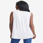 Stretch Knit Hi-Low Zip Tunic image number null