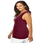 Scoop-Neck Sweater Tank image number 2