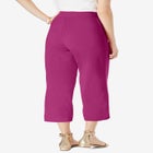 Everyday Stretch Knit Wide Leg Crop Pant image number null