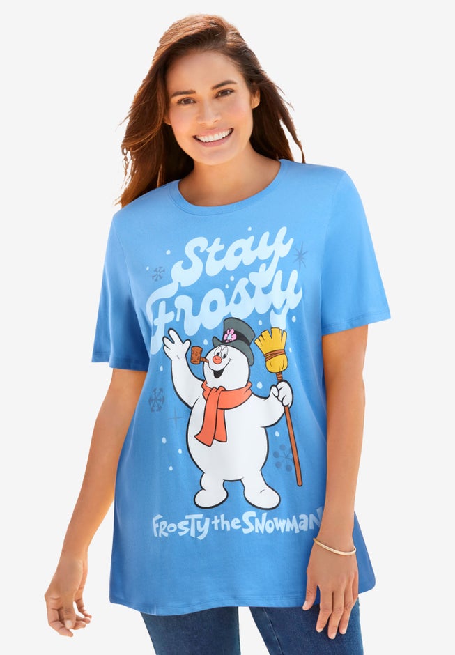 Disney Blue Frosty The Snowman Tee image number null