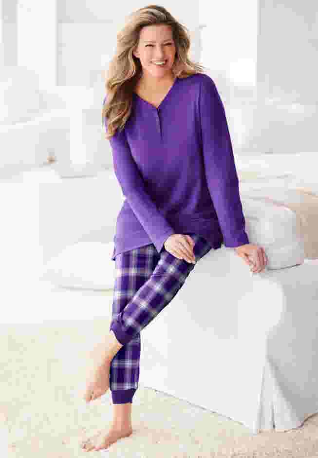 Henley Tunic & Jogger PJ Set image number 5