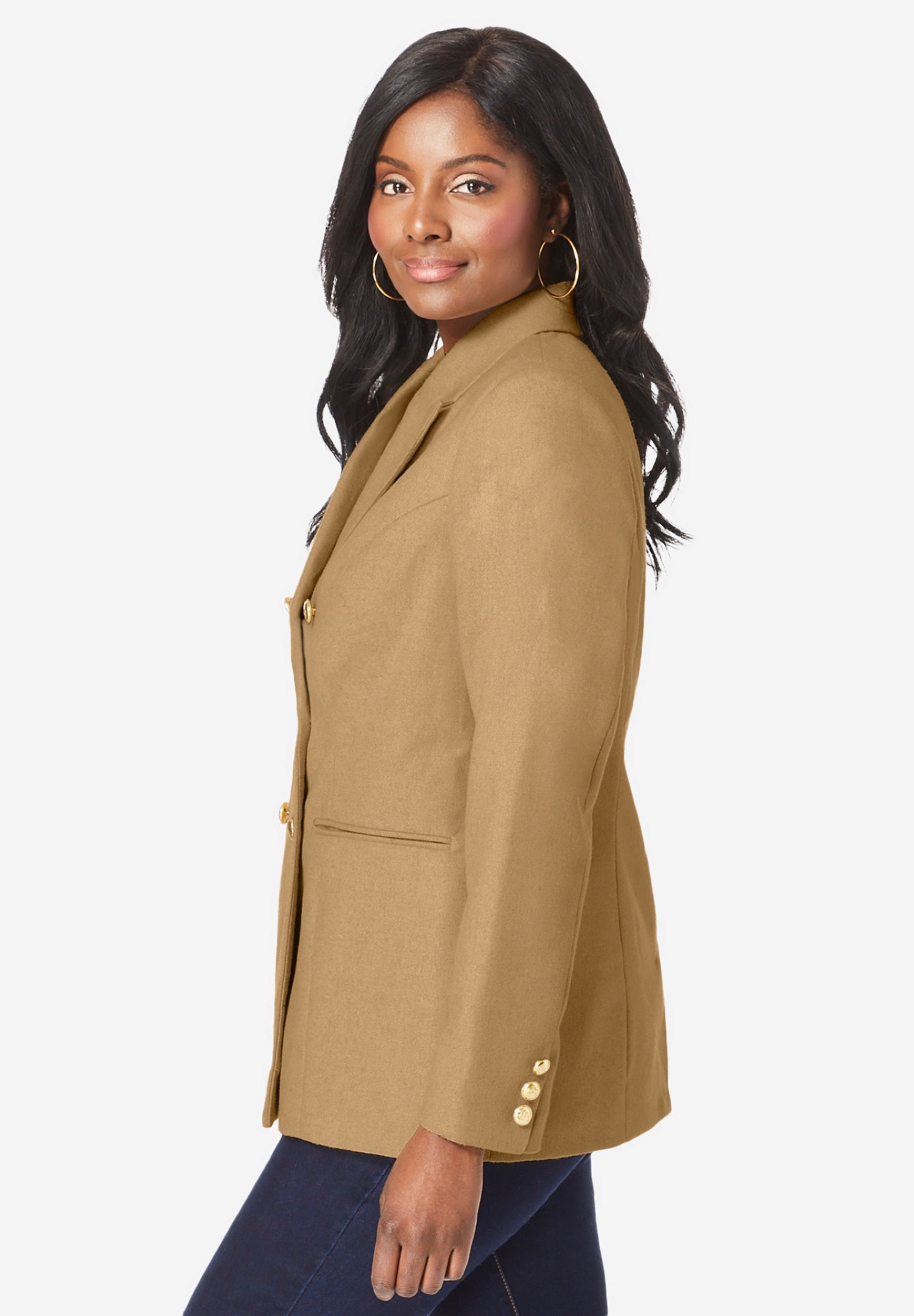 Double Breasted Wool Blazer image number 2