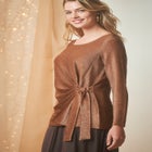 Shimmery Side-Gathered Tunic image number null