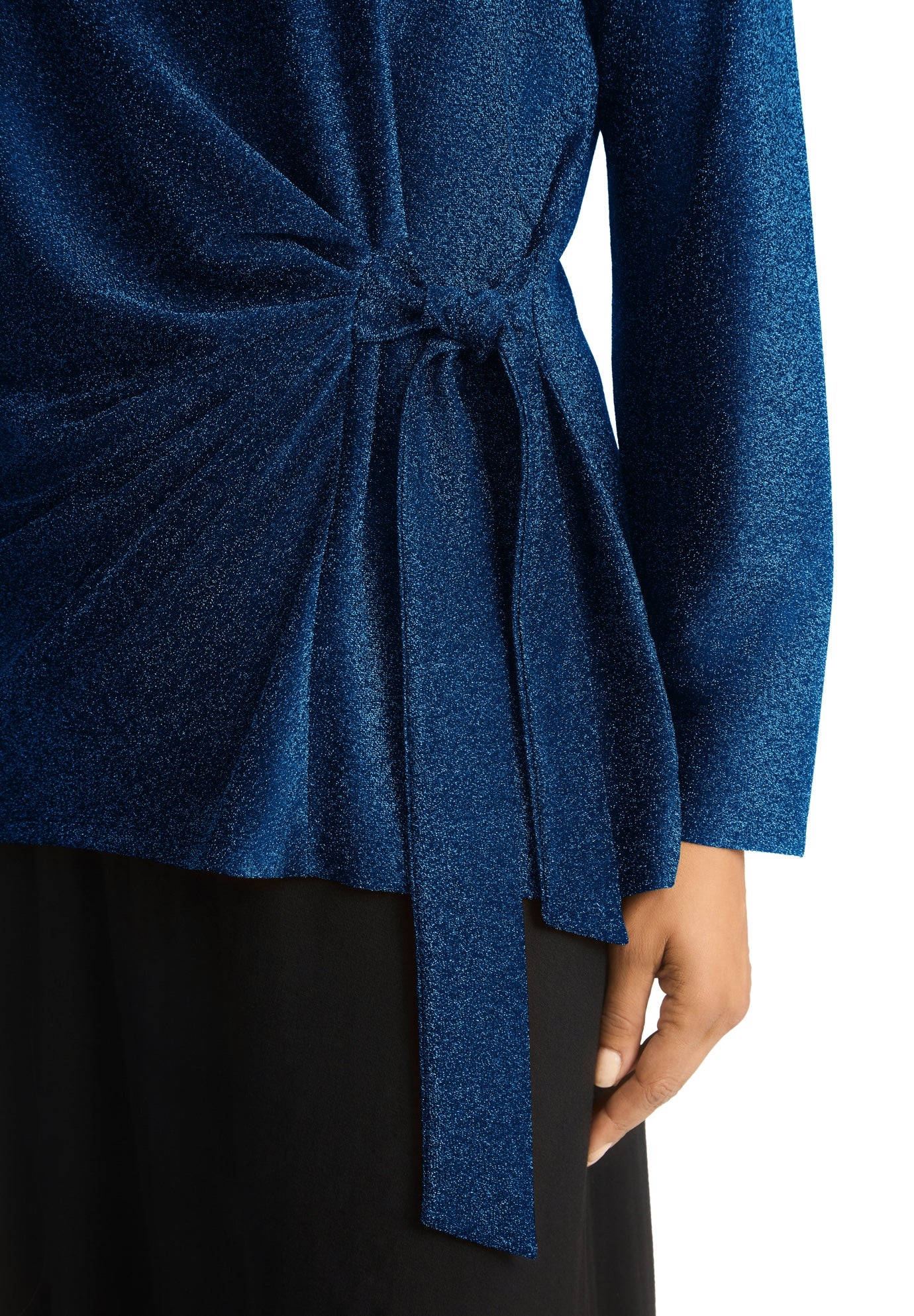 Shimmery Side-Gathered Tunic image number 2