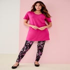 Plus Size Cotton Short Sleeve V-Neck Ultimate Tunic image number null