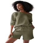 Fleece Shorts With Drawstring Waist image number 0