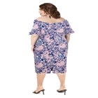 Misses Size Floral Midi Dress image number null