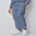 Drawstring Waist Fleece Sweatpants image number null