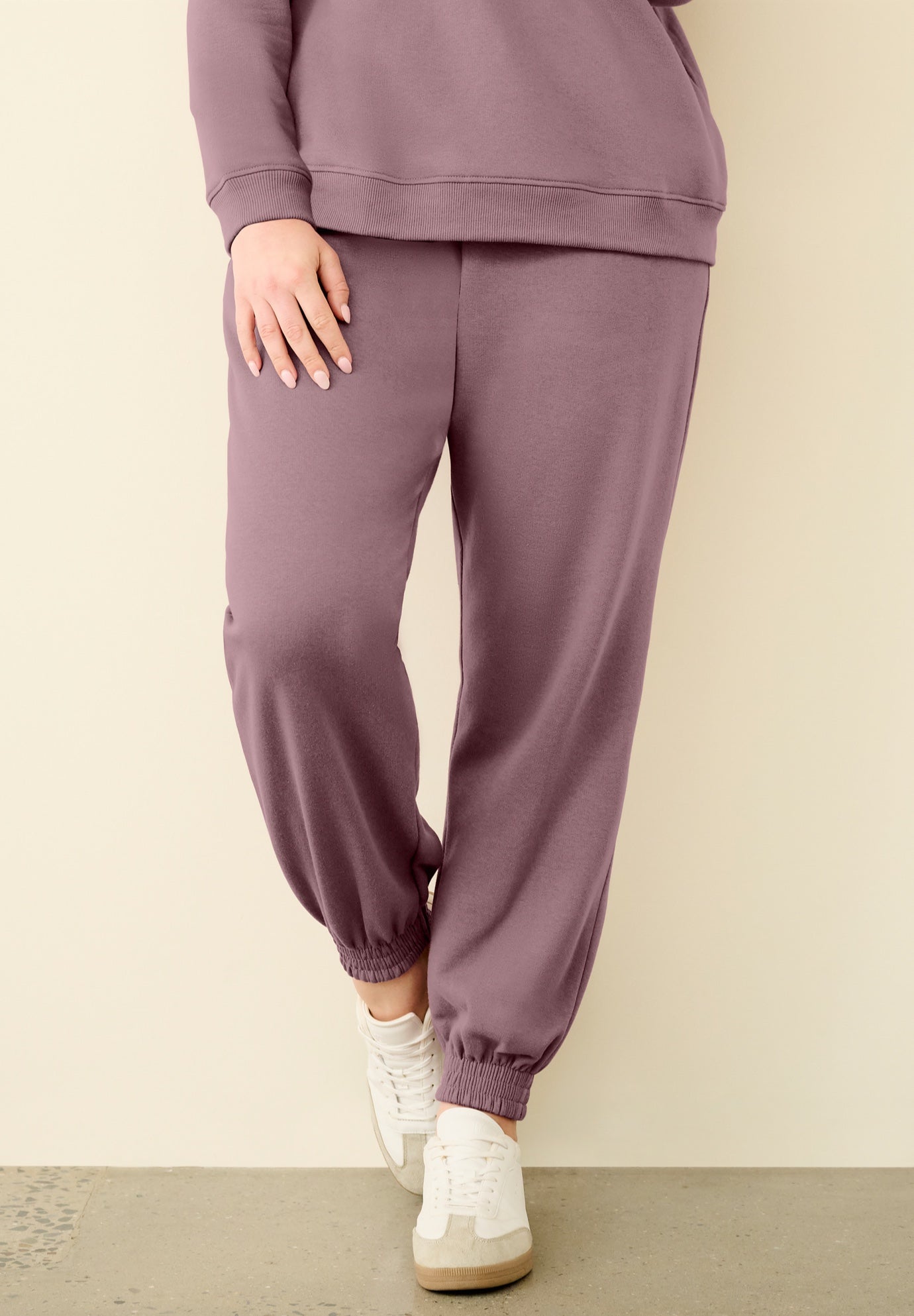Drawstring Waist Fleece Sweatpants image number 0