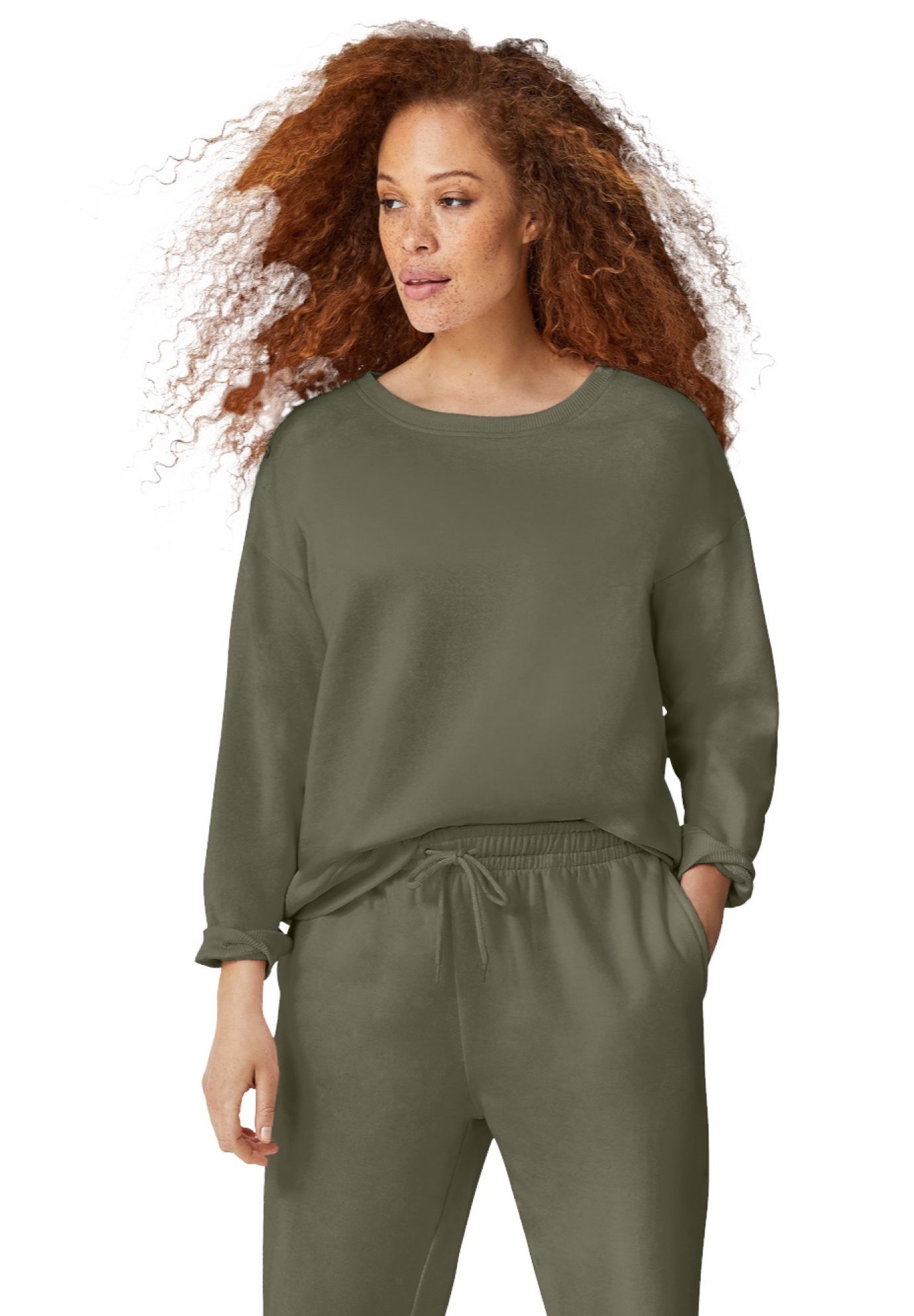 Boxy Fleece Sweatshirt image number 0