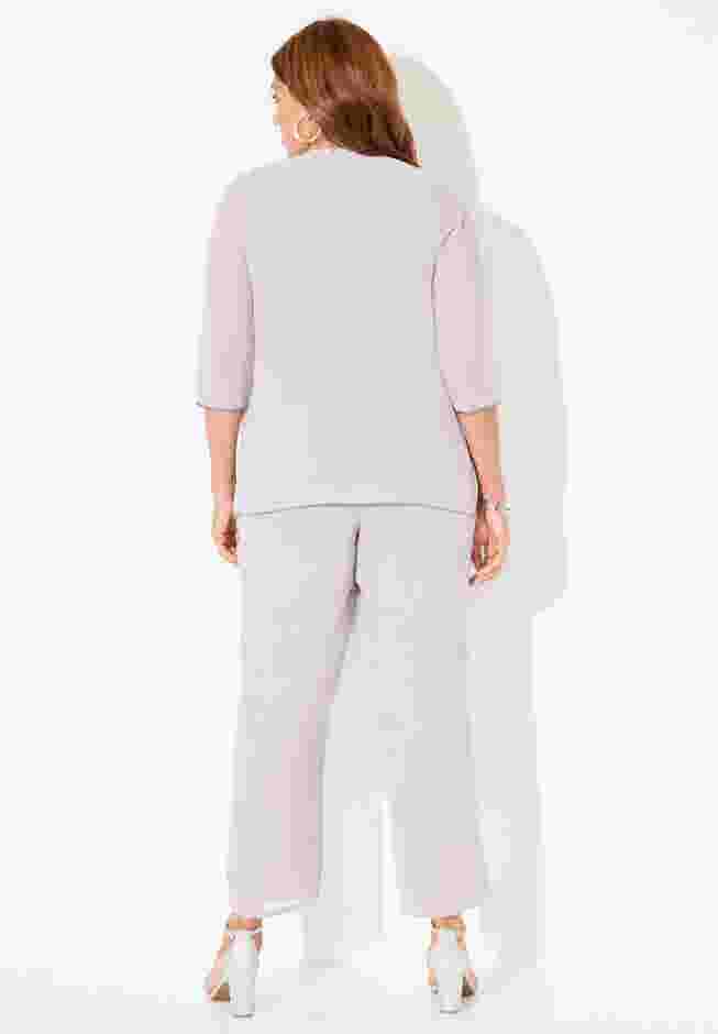 Floral Boarder Pant Set image number 1