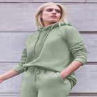 Hooded Fleece Boxy Sweatshirt image number null