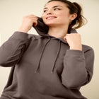 Hooded Fleece Boxy Sweatshirt image number null