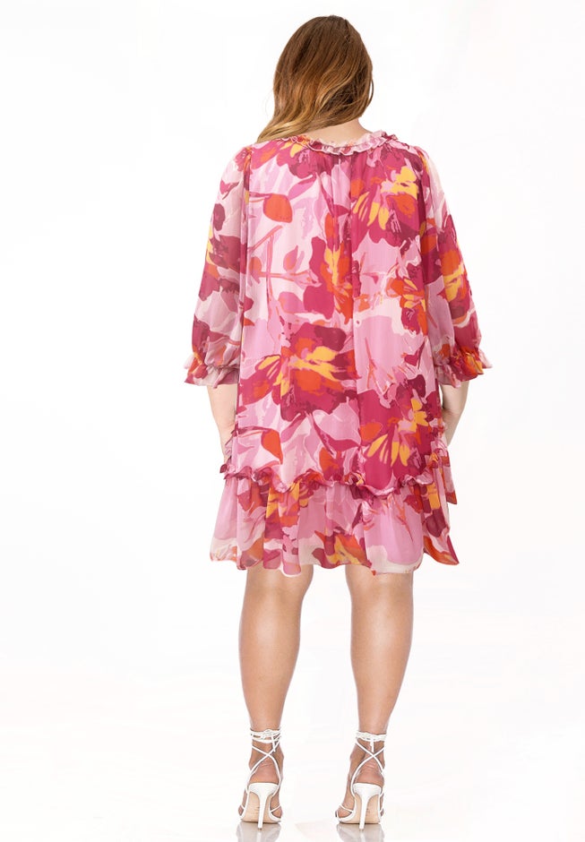 Babydoll Ruffle Dress image number null