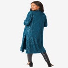 Plus Size Sequin Duster image number null