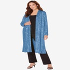 Plus Size Sequin Duster image number null
