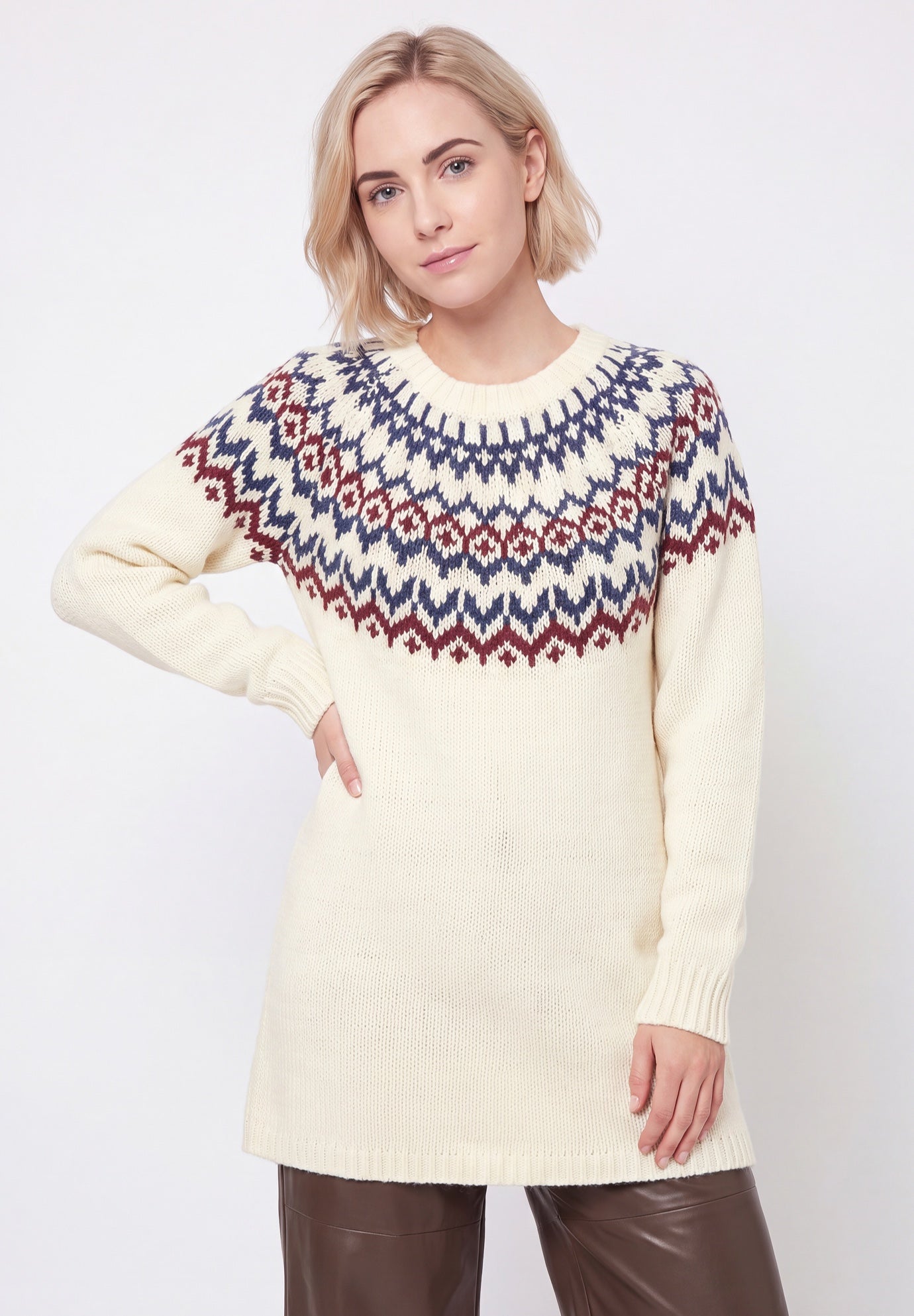 Fair Isle Sweater Tunic image number 0