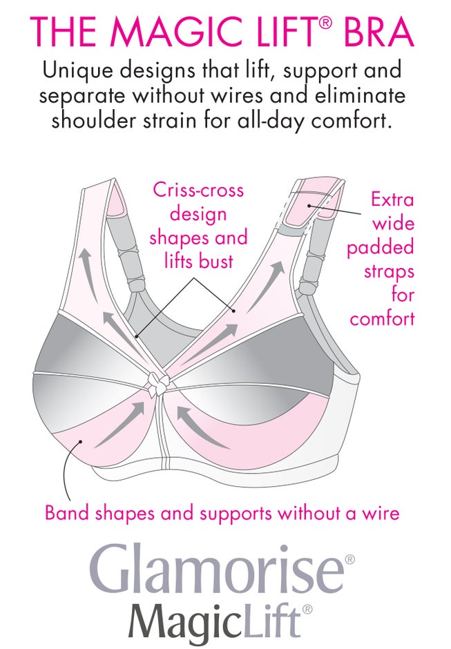 Glamorise® Magic Lift® Front-Close Support Wireless Bra 1200 image number 3