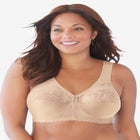 Glamorise&reg; Magic Lift&reg; Support Wireless Lace-Trimmed Bra 1000 image number null