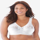 Glamorise&reg; Magic Lift&reg; Support Wireless Lace-Trimmed Bra 1000 image number null
