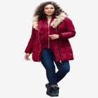 Plus Size Double Layer Puffer Coat image number null