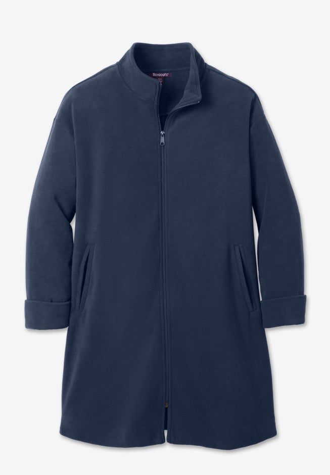 Plus Size Fleece Driving Coat image number 3