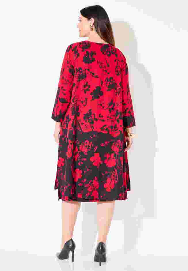 Modern Floral Jacket & Dress Duet image number 1