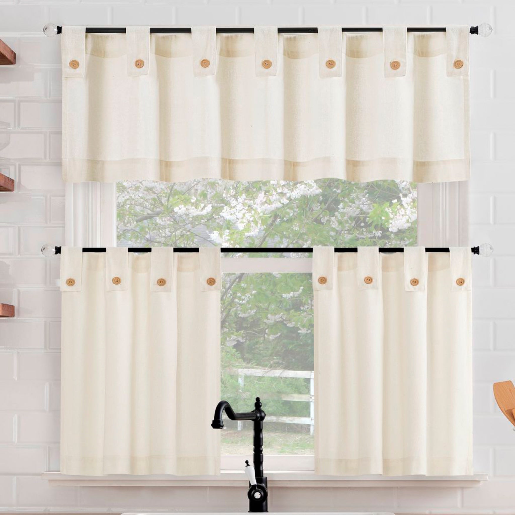 Wythe Tiered Pair Valance Collection image number 0
