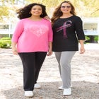 Scoopneck Breast Cancer Awareness Tee image number null