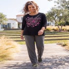 Scoopneck Breast Cancer Awareness Tee image number null