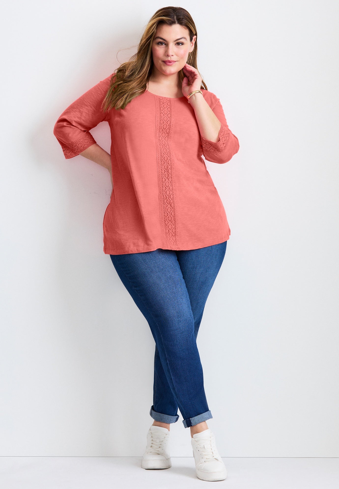 Crochet Trim Tunic image number 0