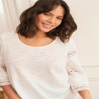 Eyelet Trim Tee image number 3
