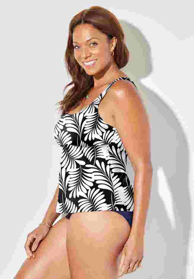 Flared Tankini Top image number 2