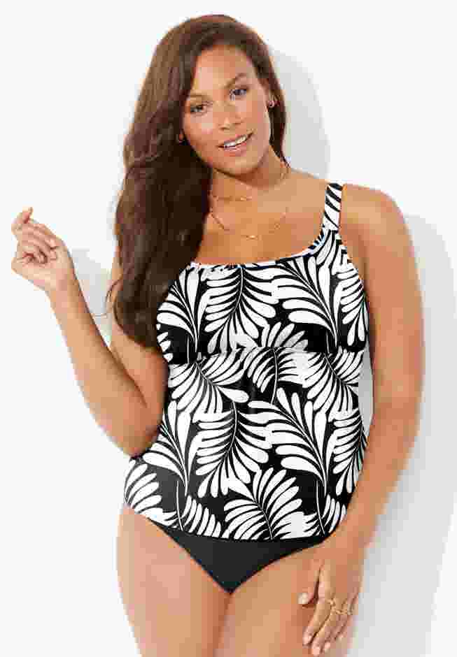 Flared Tankini Top image number 0