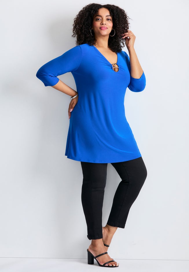 Ring Detail Tunic Top image number 2
