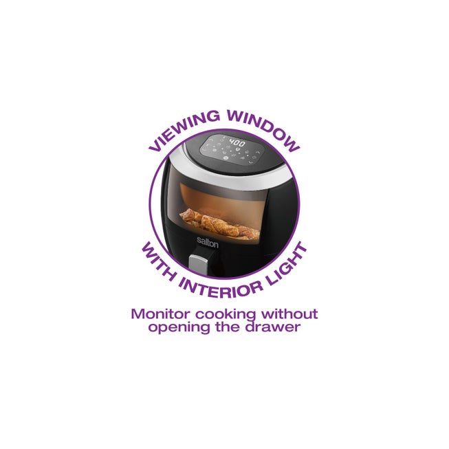 Salton® XL Digital Air Fryer with Viewing Window image number 11