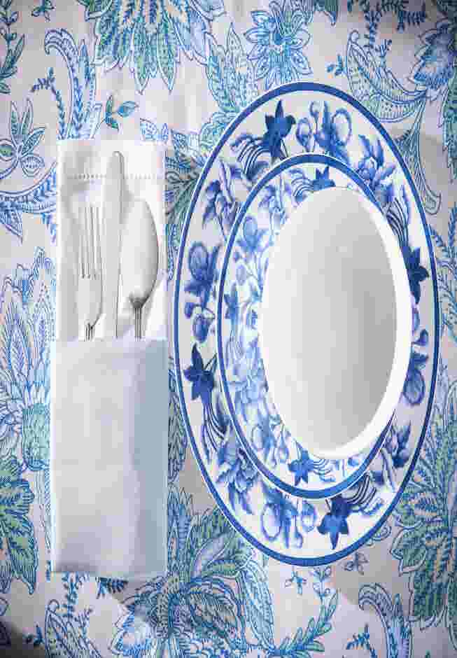 60" x 84" Katarina Floral Table Linen image number 1