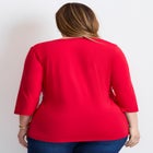 Side Ruched Faux Wrap Top image number 1