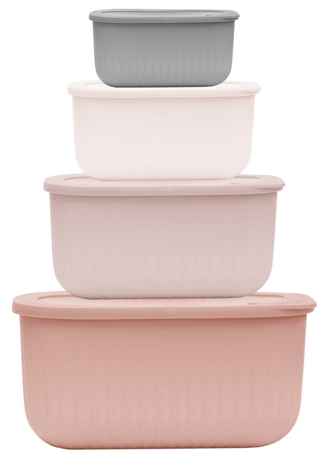 8-Pc. Plastic Food Storage Container Set image number null