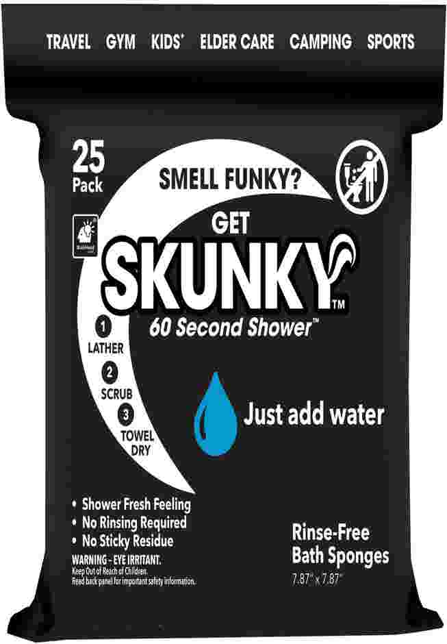 Skunky® Rinse Free Bathing Wipes, Set of 2 image number 0
