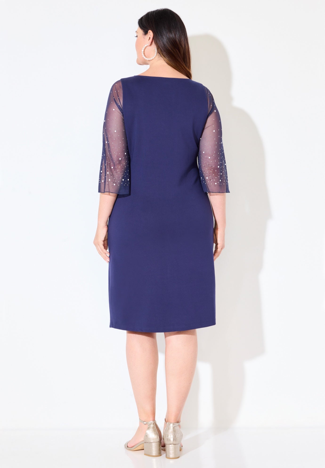 Ponte Knit Pencil Dress image number 1