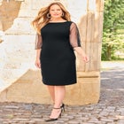 Ponte Knit Pencil Dress image number null