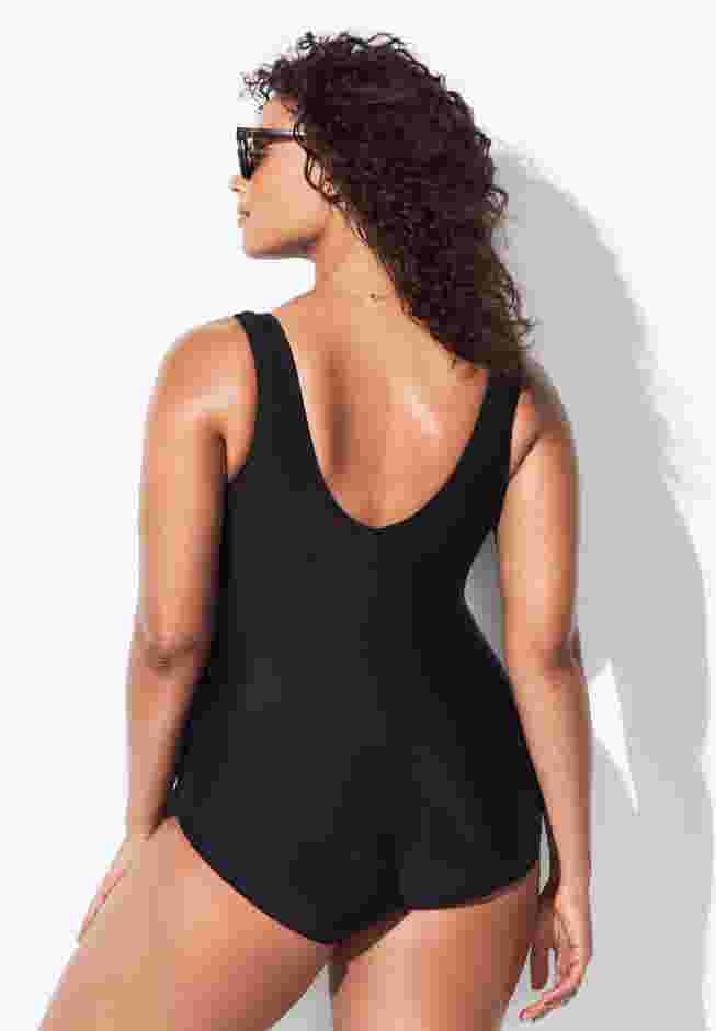 Sarong Front One Piece Swimsuit image number 5