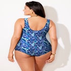 Sarong Front One Piece Swimsuit image number 1