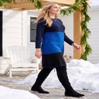 Colorblock Sweater Dress image number 2
